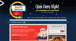 Desktop Screenshot of galaxydriveintheatre.com